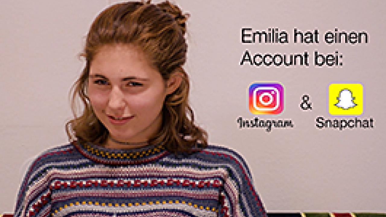 Interviewpartnerin Emilia (Szenenbild)