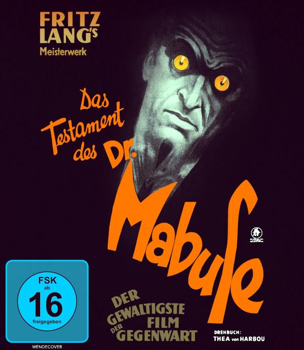 Das Testament des Dr. Mabuse, DVD-Cover