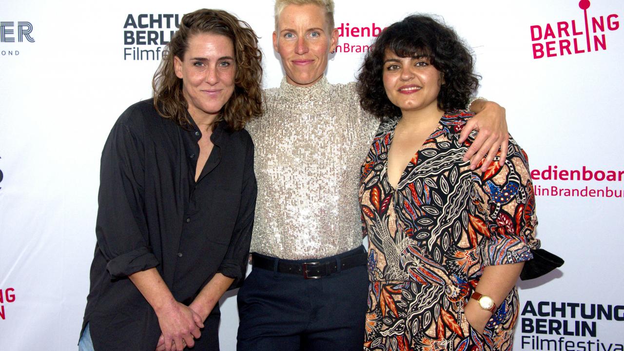 Das Filmteam von "Nico" (von links nach rechts): Regisseurin Eline Gehring, Kamerafrau Francy Fabritz und Haptdarstellerin und Produzentin Sara Fazilat