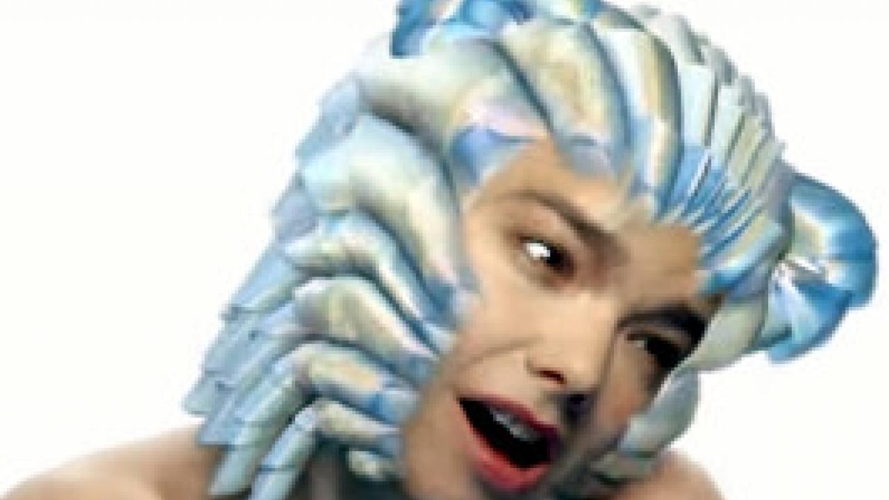 Björk: Hunter, Still aus dem Video: Die Sängerin Björk als computeranimierter und stilisierter Eisbär