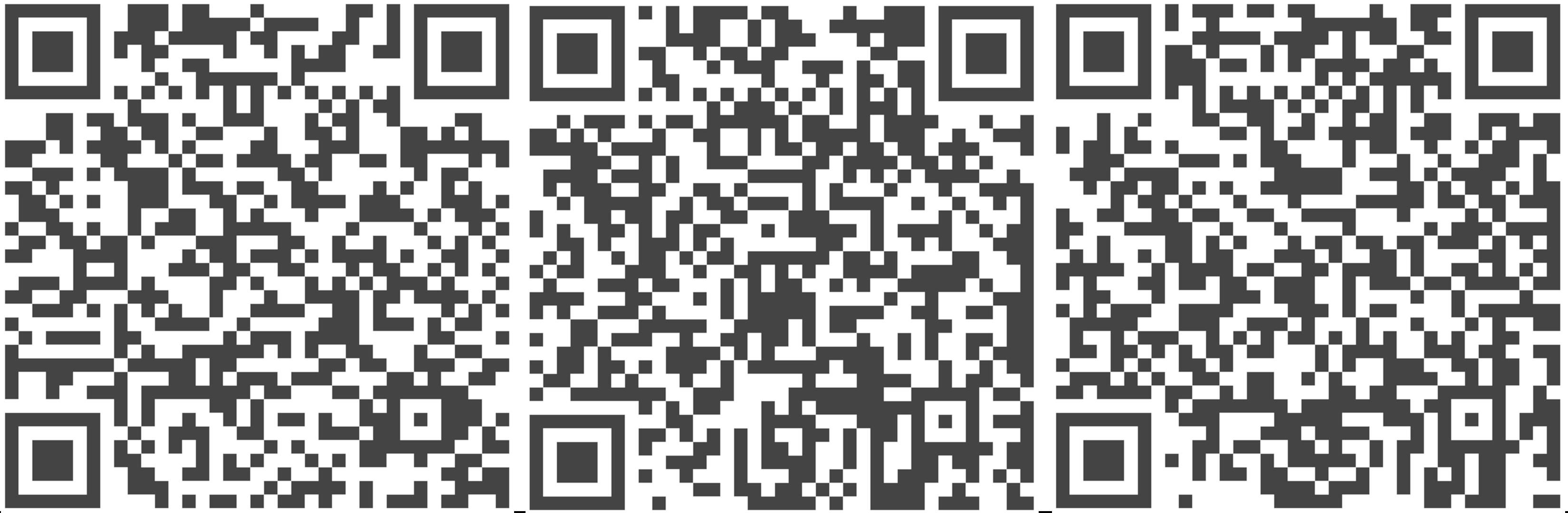 QR-Codes 4, 5 und 6